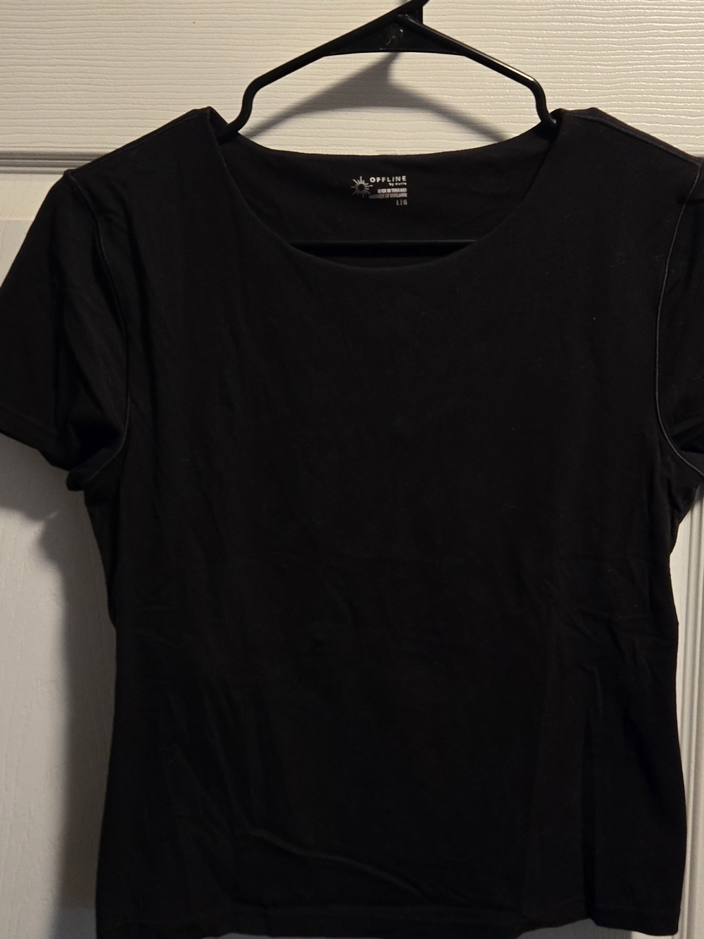 2 Pack- aerie Black Short Sleeve Scoop Tee
